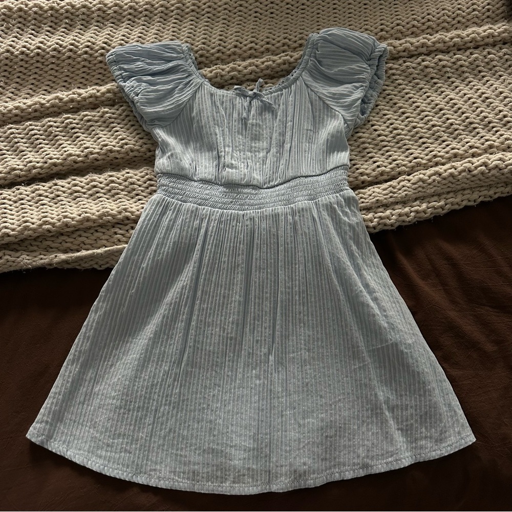 Cat & Jack Girls Sky Blue Casual Dress